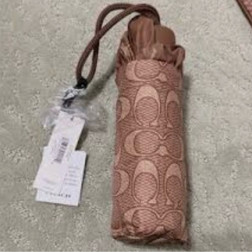 Coach Tan Monogram Umbrella